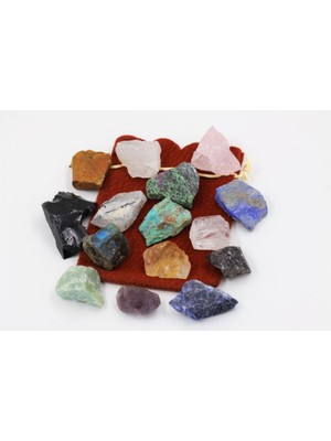 Tekno Trust Doğal Taş Işlenmemiş Doğal Taş Ham Kütle 15 Adet 20 / 30 gr