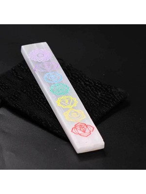 Tekno Trust Selenit Taşı Çakra Işlemeli Meditasyon Yoga Çubuk 130/160 gr