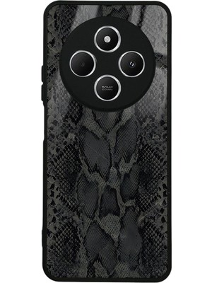 S-Case Xiaomi Redmi 14C Yılan Derisi Tasarımlı Glossy Telefon Kılıfı