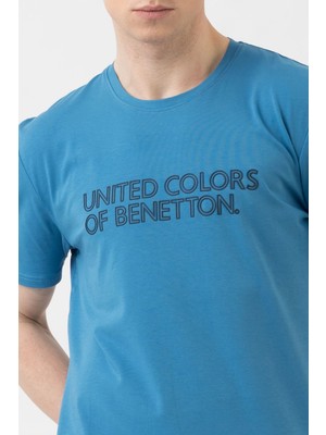 United Colors Of Benetton Erkek Mavi Tişört Model Kodu: 9426