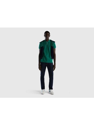 United Colors Of Benetton Erkek Yeşil Polo Yaka Tişört Model Kodu: 124P3089J3178