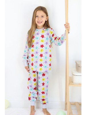 Harika Kids Kız Çocuk Baskılı Ince Basic Pijama Takımı