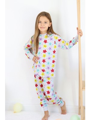 Harika Kids Kız Çocuk Baskılı Ince Basic Pijama Takımı