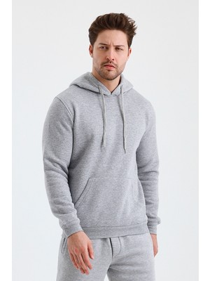 Monox Erkek Kapşonlu 3 Iplik Sweatshirt