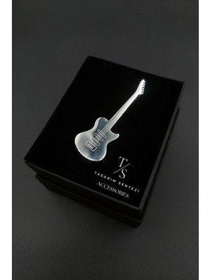 Tasarım Sentezi Broş Çelik Rozet Elektronik Gitar Muzik Rock Silver Yaka Kıyafet Takı Aksesuar Çanta Hediye