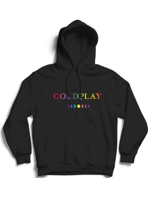 The Fame Coldplay, Moons, Moon Music, Rock Metal Müzik Grubu Pamuklu Kapüşonlu Sweatshirt Hoodie