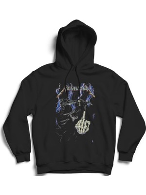 The Fame Metallica, F * C K, Rock Metal Müzik Grubu Pamuklu Kapüşonlu Sweatshirt Hoodie