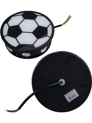 Powermaster PM-24456 Gün Işığı - Kırmızı Futbol Topu Dekoratif LED Duvar Aplik