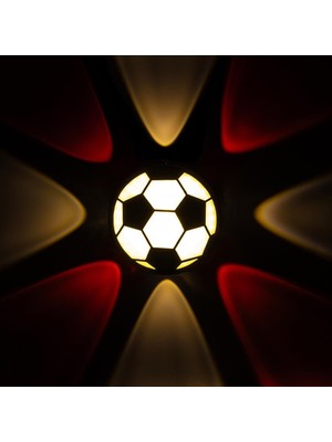 Powermaster PM-24456 Gün Işığı - Kırmızı Futbol Topu Dekoratif LED Duvar Aplik