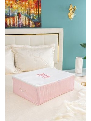 Serstil Büyük Boy Baza ve Çekyat Pembe Hurç 62 x 46 x 22 cm