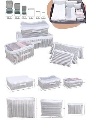 Esti 2 Adet - 6 Parça Valiz Düzenleyici Set