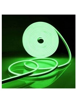 12V Yeşil Neon LED - Hortum Led- Su Geçirmez - 5 Metre