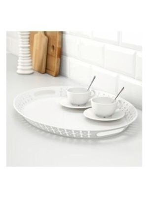 IKEA Romantısk Tepsi Beyaz Renk 52X39 cm