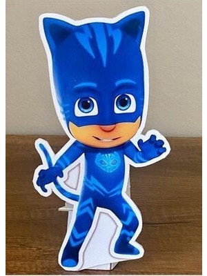 Okart Tasarım Pijamask (Pj Masks) Kedi Çocuk Masaüstü Ayaklı Pano