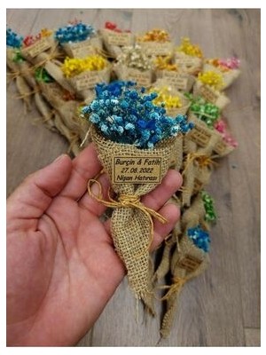 MG Art Decor Küçük Çiçek Buketi Nişan Söz Kına 25 Adet