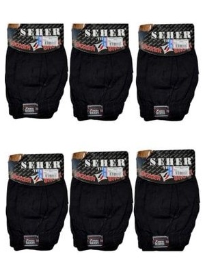 6'li Erkek Penye Boxer