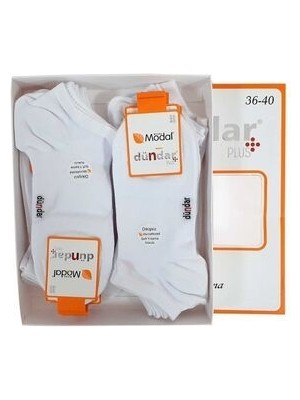 Modal Plus Patik Çorap Dikişsiz / Soft Yıkama / Kokulu 6 Çift Kadın