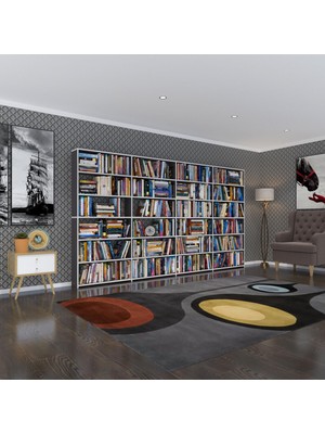 Kenz Life Kenzlife 6 Katlı 4 Bölme Kitaplık