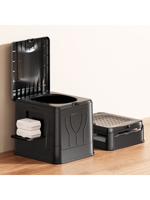 Shufa Katlanır Portatif Tuvalet - Büyütülmüş Boyut