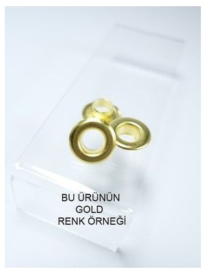 Klinkshop 5 Numara Kuşgözü Çekiçle Uygulama Aparatları ve 20 Adet 8,5mm Gold Renk Kuşgözü Kiti-Paslanmaz