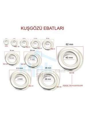 Klinkshop 4 Numara Karışık Renklerde Kuşgözü Çekiçle Uygulama Aparatları ve 150 Adet 6mm Kuşgözü Kiti