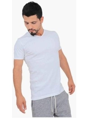 Erkek Beyaz Ribana V Yaka Fanila 107 Yeni Sezon (2 Adet Ekonomik Paket)