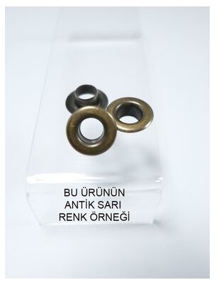 Klinkshop 4 Numara Antiksarı Kuşgözü - 6 mm Aparatsız Malzeme Paketi - 100 Adet Paslanmaz Pirinç Kuşgözü