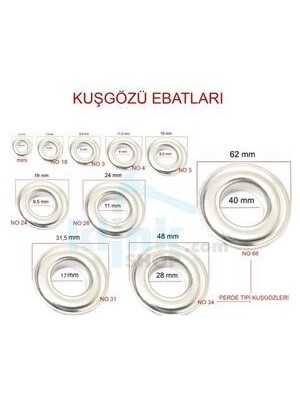 Klinkshop 4 Numara Antiksarı Kuşgözü - 6 mm Aparatsız Malzeme Paketi - 100 Adet Paslanmaz Pirinç Kuşgözü