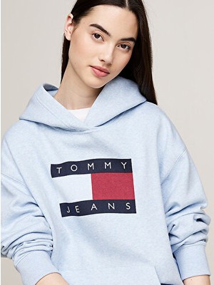 Tommy Hilfiger Tjw  Rlx Melange Flag Hoodıe Ext