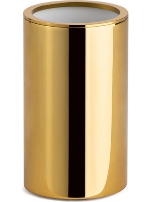 System Banyo Aksesuarları Tezgah Üstü Altın Rengi Diş Fırçalığı 100X60X60 Mm