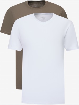 Altınyıldız Classics 2'li Paket Slim Fit Dar Kesim Pamuklu Basic Tişört