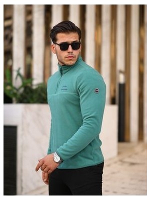 Erkek Polar Yarım Fermuarlı Polar Anti-Pilling