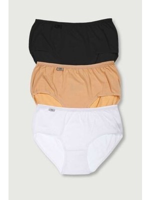 Kadın Karışık Renk 3'lü Paket Likralı Bato Külot ELF568T0924CCM3