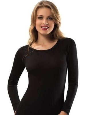 Kadın Siyah Thermal Fanila 2706