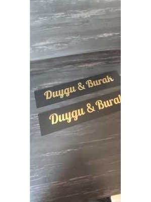 Hoby Shop Gelin Arabası Plakalık-Düğün Konvoy Plakalık - Isme Özel Plakalık - Gelin Arabası Isme Özel Plakalık