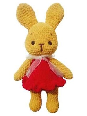 Wanderlust Sevimli Oyun Arkadaşı Winnie Temalı Tavşancık Amigurumi Bebek 35CM