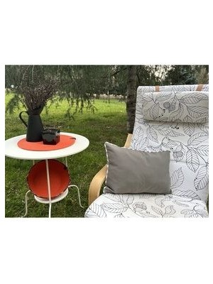 Anika Home Keten Kırlent Kılıfı / Biyeli /gri