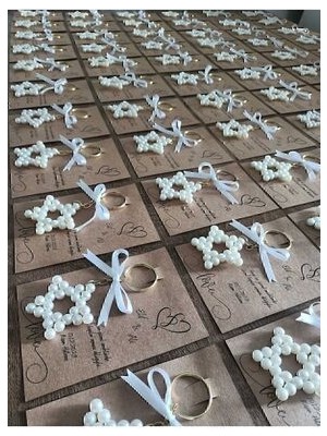 Eres Atelier Inci Yıldız Anahtarlık Düğün Nikah Nişan Söz Hediyelik 15 Adet