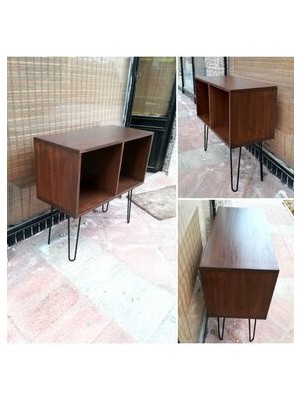 Masif Ahşap Plak ve Pikap Dolabı - RPT02