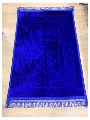 Lüks Kalın Yumuşak Peluş Kaymaz Taban Özellikli Seccade