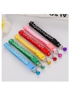 Wanderlust Zilli Kedi Tasması Ayarlanabilir Tokalı Karışık Renk 1 Adet