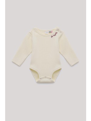 Layette Bg Store Erkek Bebek Ekru Body