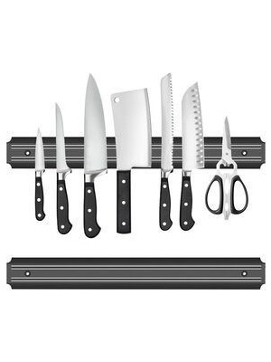 Wanderlust 33CM Manyetik Bıçak Çubuğu, Manyetik Bıçak Saklama Şeridi, Mıknatıslı Mutfak Bıçağı Tutacağı 33CM