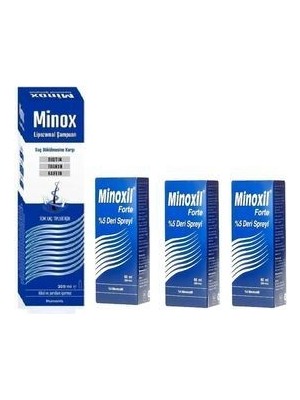 Minox Şampuan ve 3 Kutu Minox Sprey Hediyeli