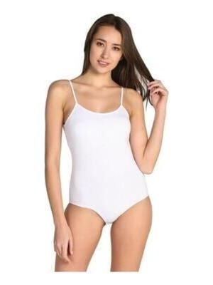 Kadın Beyaz 2'li Paket Ip Askılı Likralı Kancalı Çıtçıtlı Body Zıbın