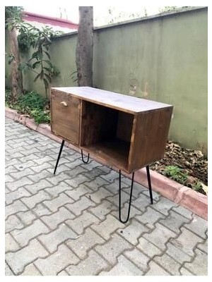 Ratolye Masif Ahşap Plak ve Pikap Dolabı - RPT08