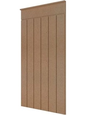 Petels Dekoratif Duvar Paneli ( 54 x 105 cm ) Boyanabilir Ahşap Ham Mdf Duvar Paneli