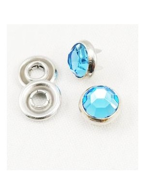 KLİNKSHOP Kristal Mavi Taşlı Giysi Kot ve Ev Tekstili Süsleme Yedek Malzeme Paketi-150 Adet