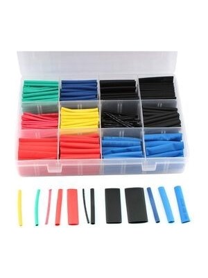 Wanderlust Isı ile Daralan Kablo Koruyucu Makaron Seti  5 Renk  12 Boyut 560 Parça Kutulu