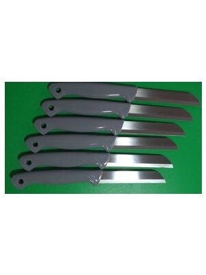 6 Parça Alman Orijinal Renkli Lazer Tırtıklı Meyve Sebze Mutfak Bıçağı Paslanmaz Çelik